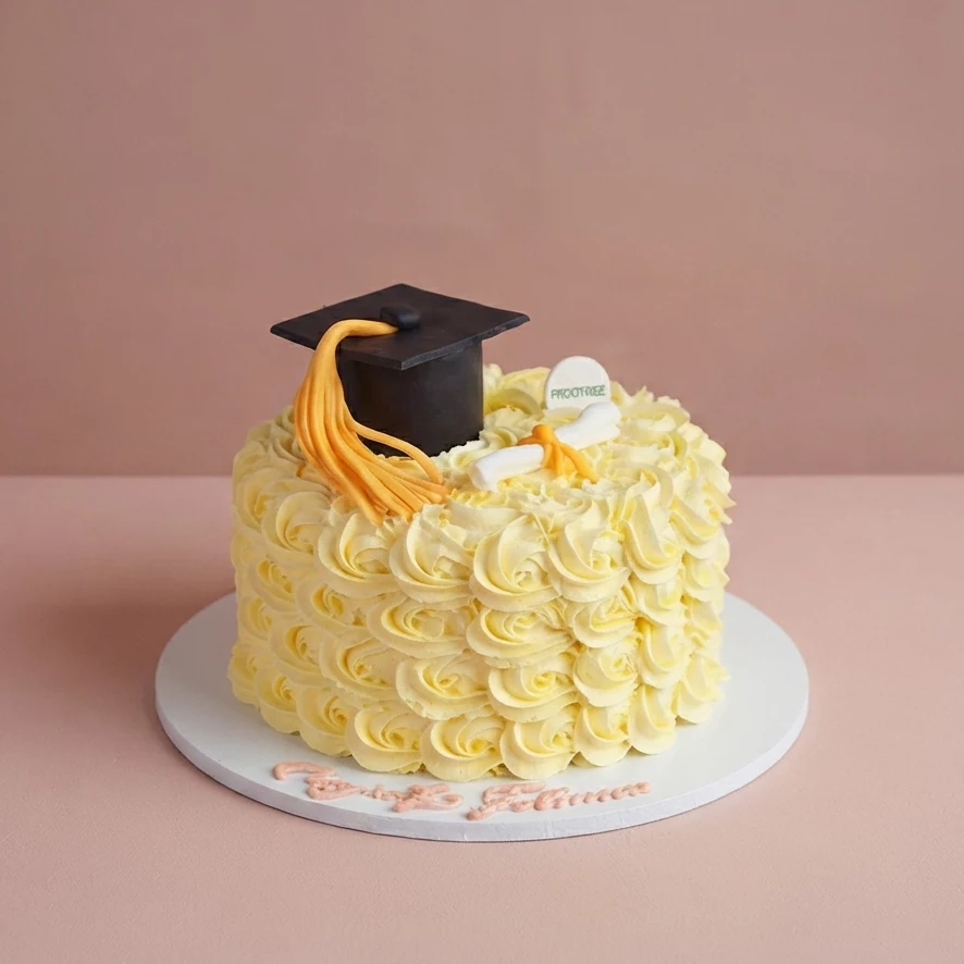 Graduation Cream Cake
