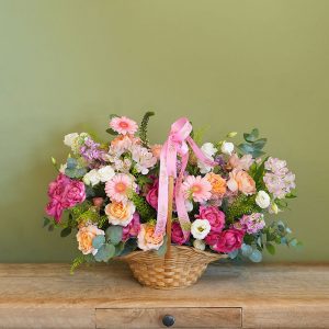 Rosy Petal Basket