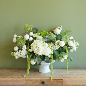 Green Petal Delight vase
